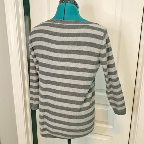 Gap Nautical 3/4 Sleeve Crew Neck Lightweight Casual Sweater - Picture 6 of 9